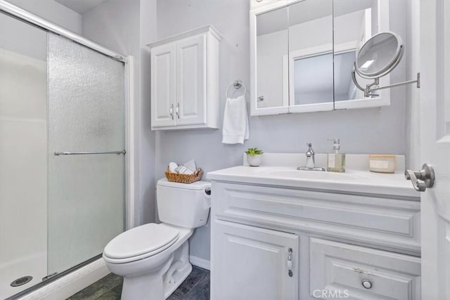 1360 El Moro Ave, Los Osos, CA 93402 - full bath featuring toilet, a shower stall, and vanity