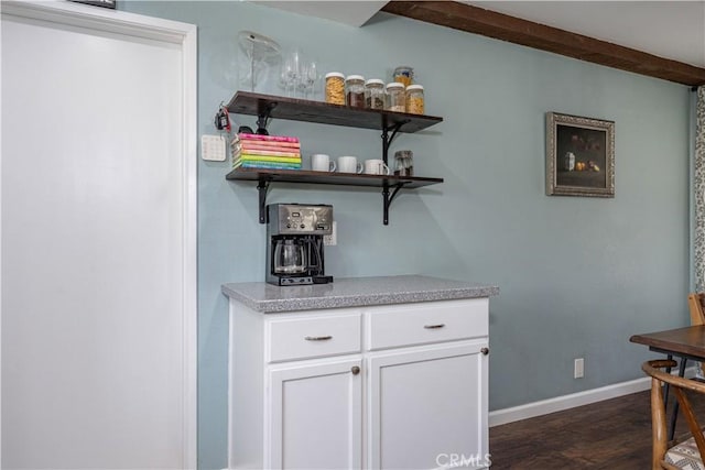 2871 Anza Ln, Costa Mesa, CA 92626 - bar with dark wood-type flooring and baseboards