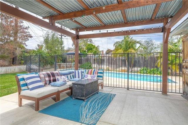 2871 Anza Ln, Costa Mesa, CA 92626 - fenced backyard featuring outdoor lounge area and a patio