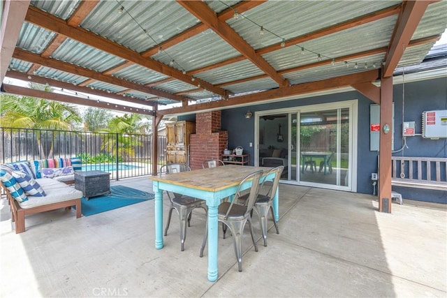 2871 Anza Ln, Costa Mesa, CA 92626 - view of patio with an outdoor hangout area and outdoor dining area