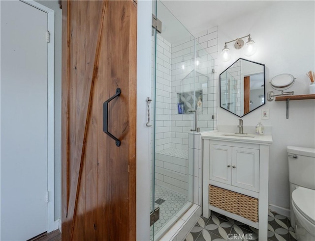 2871 Anza Ln, Costa Mesa, CA 92626 - full bath with toilet, a shower stall, and vanity