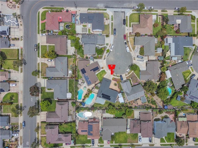 2871 Anza Ln, Costa Mesa, CA 92626 - aerial view of property and surrounding area with nearby suburban area and a pool