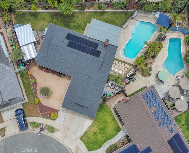 2871 Anza Ln, Costa Mesa, CA 92626 - drone / aerial view of a pool area