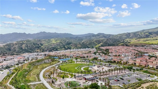 20702 W Chestnut Cir, Porter Ranch, CA 91326 - aerial view of residential area with a mountain backdrop
