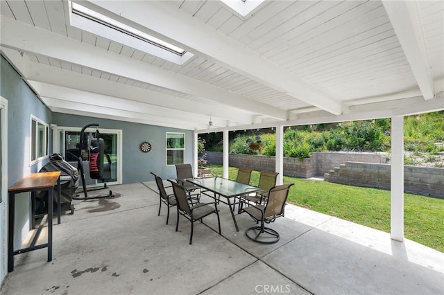 8204 Clemens Ave, West Hills, CA 91304 - view of patio / terrace with outdoor dining area
