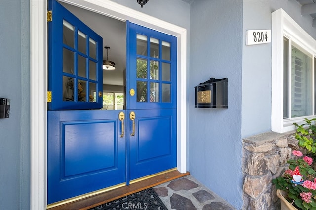 8204 Clemens Ave, West Hills, CA 91304 - property entrance featuring stucco siding and french doors
