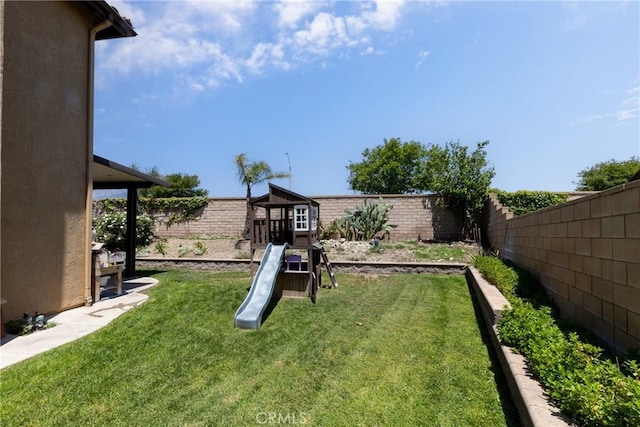 6122 Glen Abbey Pl, Fontana, CA 92336 - view of yard featuring a playground