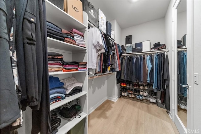 27218 Narrowleaf Willow Ln, Valencia, CA 91381 - spacious closet with wood finished floors