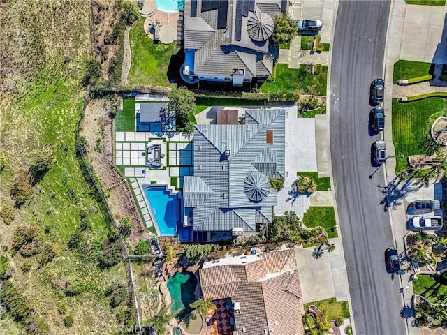 27055 Big Horn Mountain Way, Yorba Linda, CA 92887 - drone / aerial view of a pool area