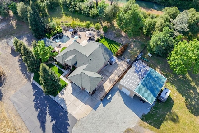 view from above of property