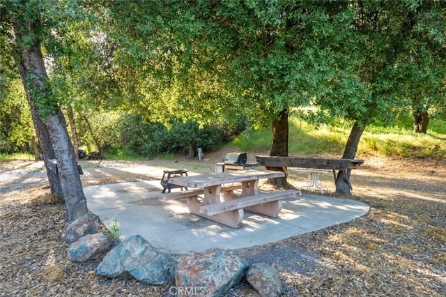 view of home's community with a patio