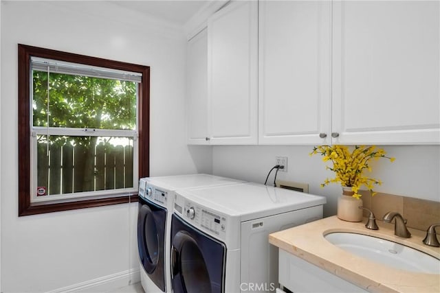 4818 Lemona Ave, Sherman Oaks, CA 91403 - laundry area featuring washer and clothes dryer and cabinet space