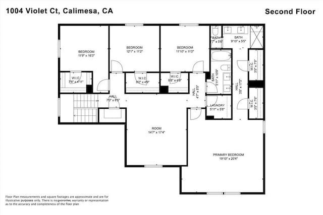 1004 Violet Ct, Calimesa, CA 92320 - property floor plan