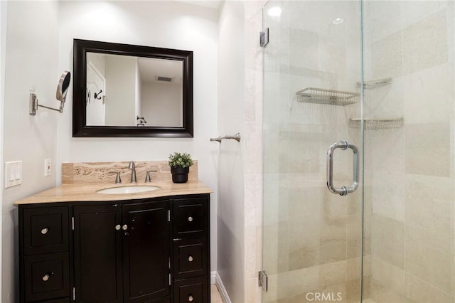 321 N Oakhurst Dr Unit 404, Beverly Hills, CA 90210 - full bathroom featuring a shower stall and vanity