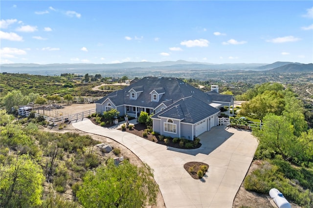 40267 Scanlon Rd, Temecula, CA 92592 - aerial view of property and surrounding area with a mountainous background