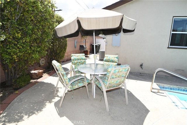 5309 Emerald St, Torrance, CA 90503 - view of patio / terrace featuring outdoor dining area and central AC unit