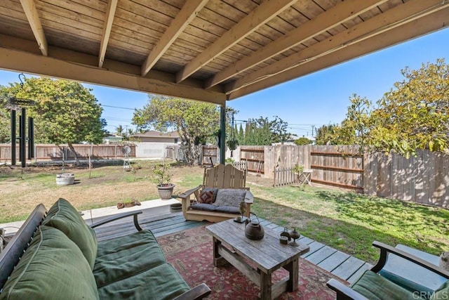 852 5th St, Imperial Beach, CA 91932 - view of patio / terrace with outdoor lounge area