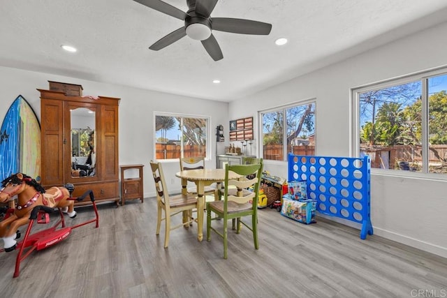 852 5th St, Imperial Beach, CA 91932 - dining space featuring wood finished floors, plenty of natural light, and recessed lighting