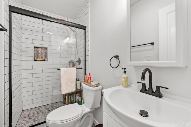 852 5th St, Imperial Beach, CA 91932 - bathroom featuring toilet, a shower stall, and vanity