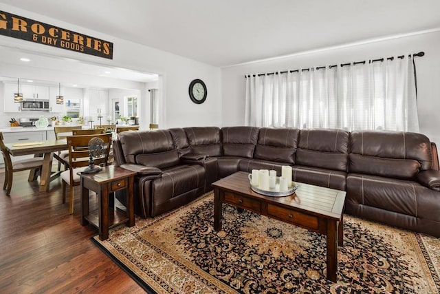 852 5th St, Imperial Beach, CA 91932 - living area with dark wood-type flooring and plenty of natural light