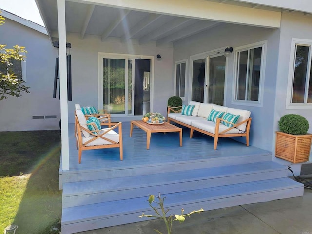852 5th St, Imperial Beach, CA 91932 - deck with an outdoor hangout area