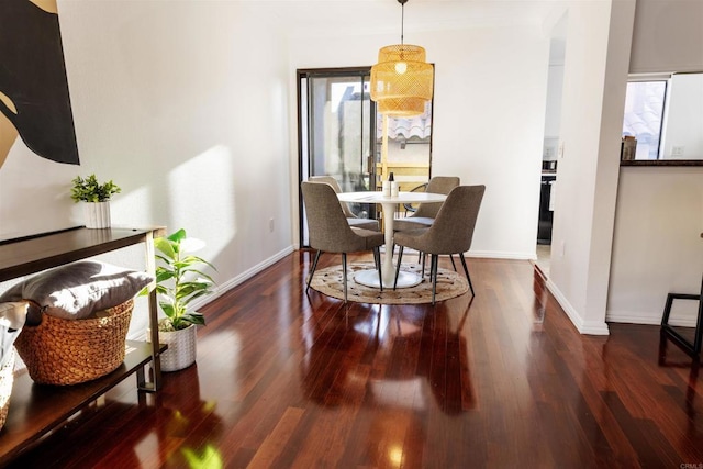 1002 30th St Unit 206, San Diego, CA 92102 - dining area with baseboards and wood finished floors