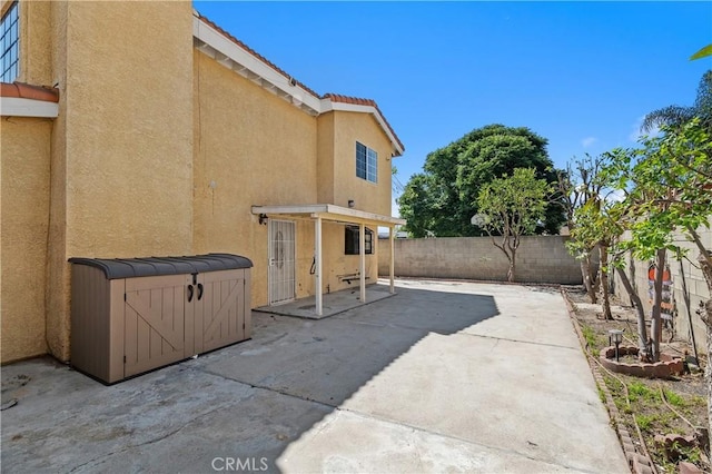 view of patio / terrace featuring a fenced backyard