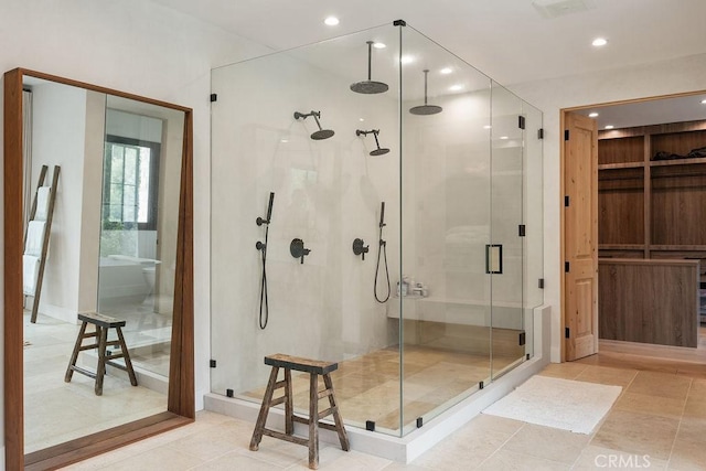 10 Seabluff, Newport Beach, CA 92660 - full bath with a stall shower and recessed lighting