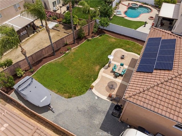37628 Flora Ct, Murrieta, CA 92563 - drone / aerial view of a pool area