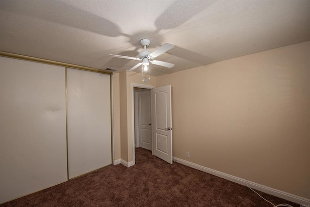 28679 Corte Capri, Menifee, CA 92584 - unfurnished bedroom with carpet, a closet, ceiling fan, and baseboards