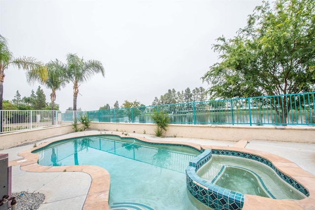 28679 Corte Capri, Menifee, CA 92584 - view of swimming pool with a pool with connected hot tub