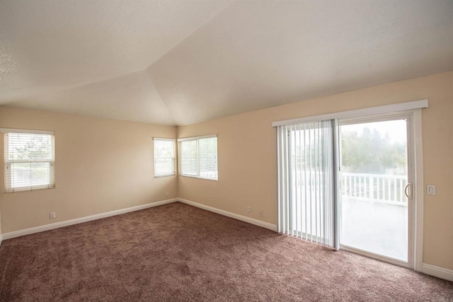 28679 Corte Capri, Menifee, CA 92584 - spare room with carpet, baseboards, and vaulted ceiling