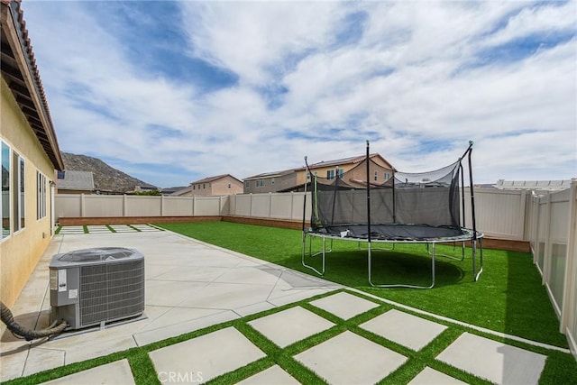 28400 Memory Ln, Winchester, CA 92596 - view of patio / terrace featuring a trampoline and cooling unit