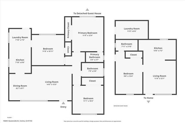 15820 E Queenside Dr, Covina, CA 91722 - home floor plan