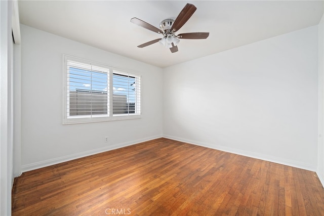 15408 Mottley Dr, La Mirada, CA 90638 - unfurnished room featuring wood finished floors, baseboards, and a ceiling fan