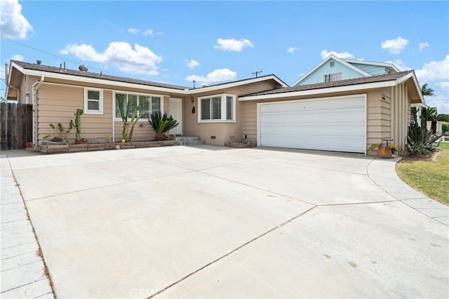 15408 Mottley Dr, La Mirada, CA 90638 - ranch-style house featuring driveway, an attached garage, and fence