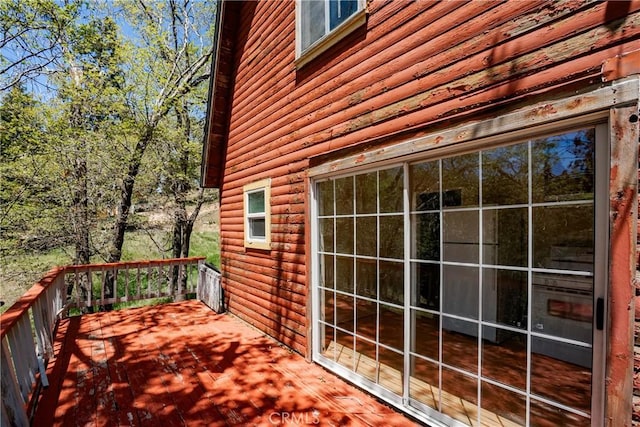 29219 Lyon Dr, Cedar Glen, CA 92321 - view of wooden terrace