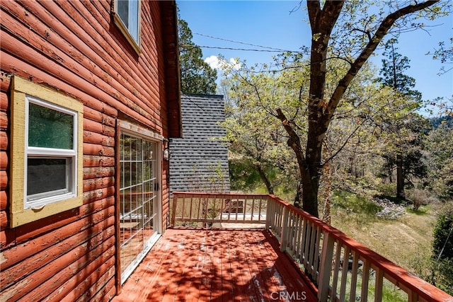 29219 Lyon Dr, Cedar Glen, CA 92321 - view of wooden terrace