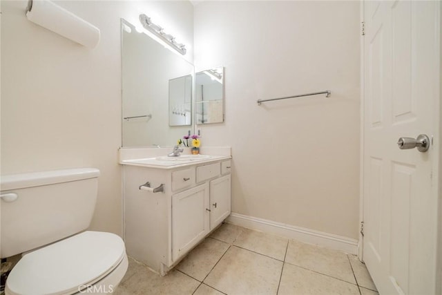 7404 Marshall Ct, Highland, CA 92346 - bathroom with vanity and tile patterned floors
