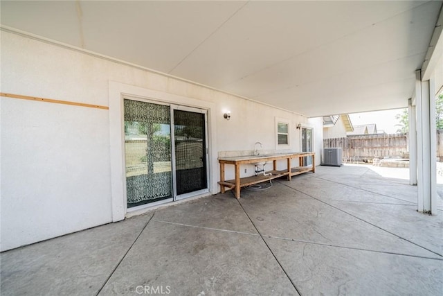 7404 Marshall Ct, Highland, CA 92346 - view of patio with central air condition unit