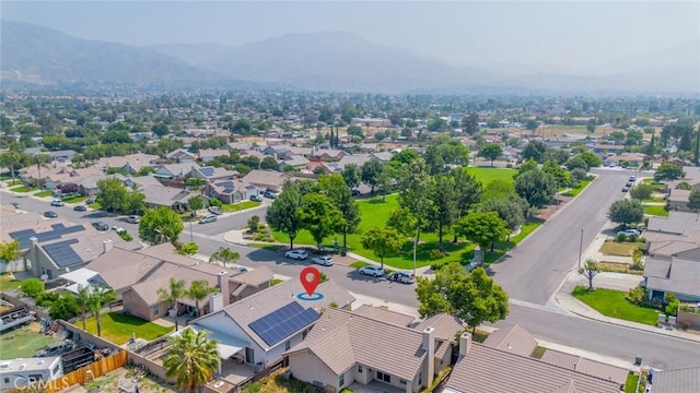 7404 Marshall Ct, Highland, CA 92346 - aerial view of residential area featuring a mountainous background