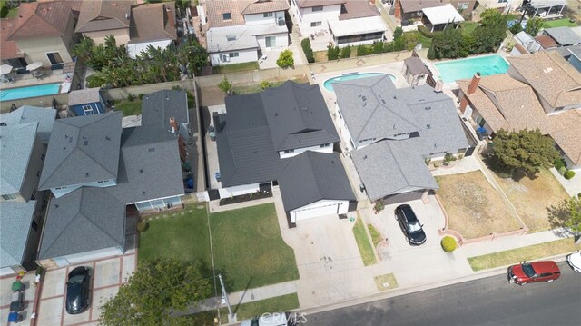 19617 Enslow Dr, Carson, CA 90746 - aerial view of residential area featuring a pool area