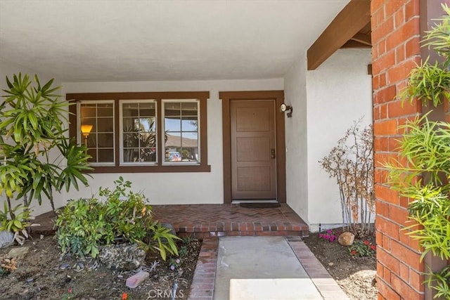 2015 E Hillman Cir, Orange, CA 92867 - entrance to property with stucco siding and covered porch