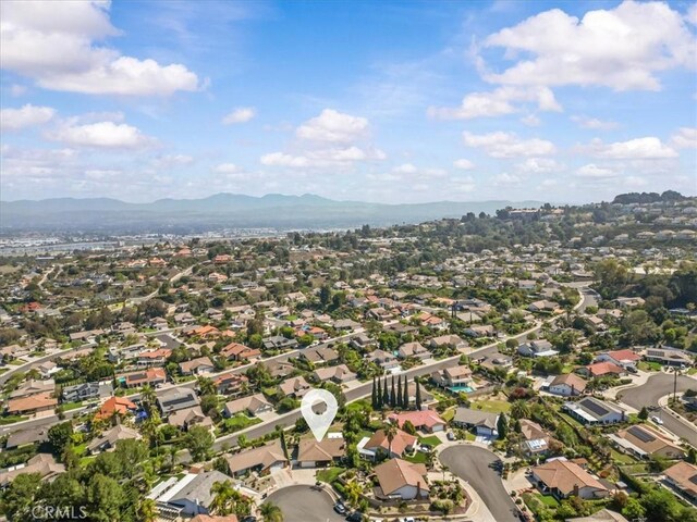 2015 E Hillman Cir, Orange, CA 92867 - aerial perspective of suburban area featuring mountains