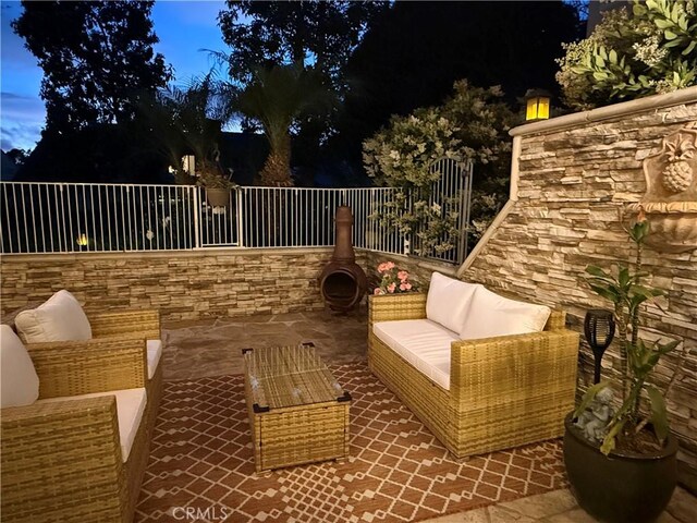 306 Vista Trucha, Newport Beach, CA 92660 - wooden terrace with an outdoor hangout area and a patio area