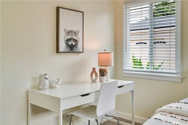 524 N Paulina Ave, Redondo Beach, CA 90277 - bedroom featuring multiple windows, an office area, and baseboards