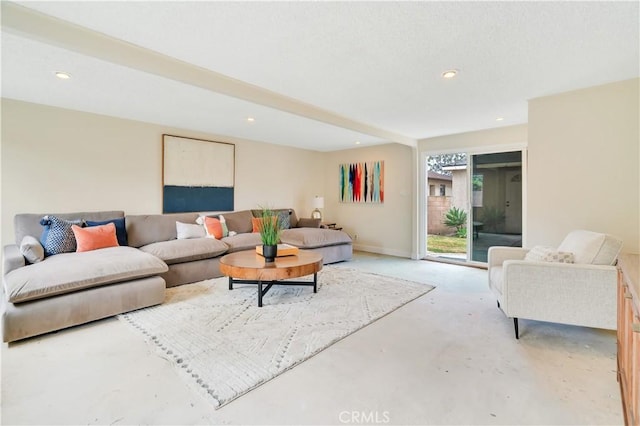 524 N Paulina Ave, Redondo Beach, CA 90277 - living area featuring concrete floors and recessed lighting
