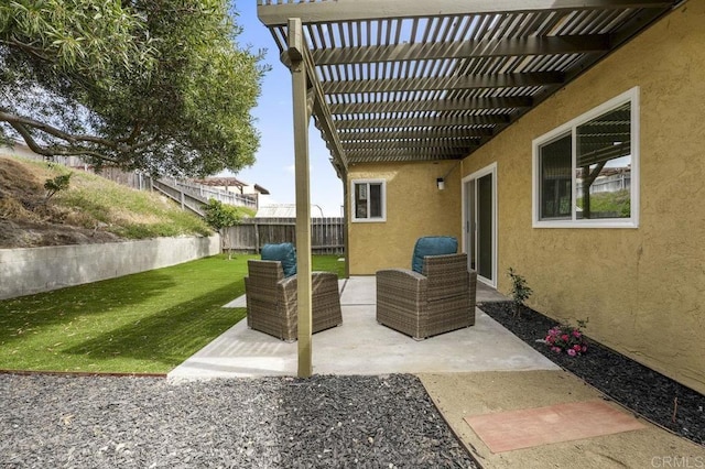 1744 Round Tree Dr, Oceanside, CA 92056 - view of patio featuring a pergola
