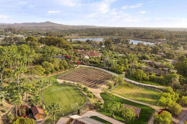 18127 Via Roswitha, Rancho Santa Fe, CA 92067 - aerial view of a water and mountain view