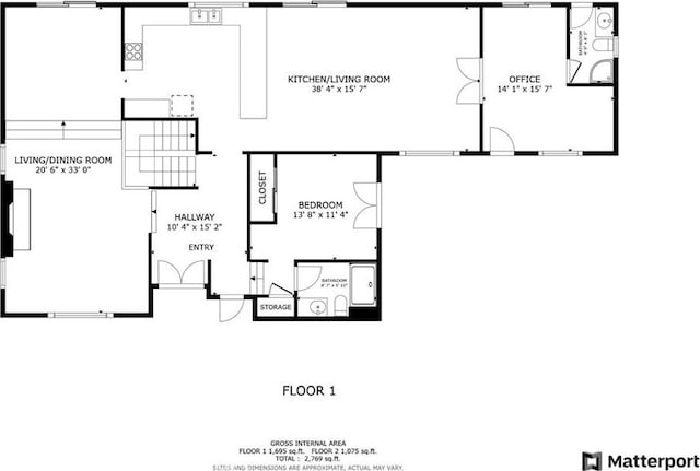 15541 Olive Branch Dr, La Mirada, CA 90638 - floor plan / room layout